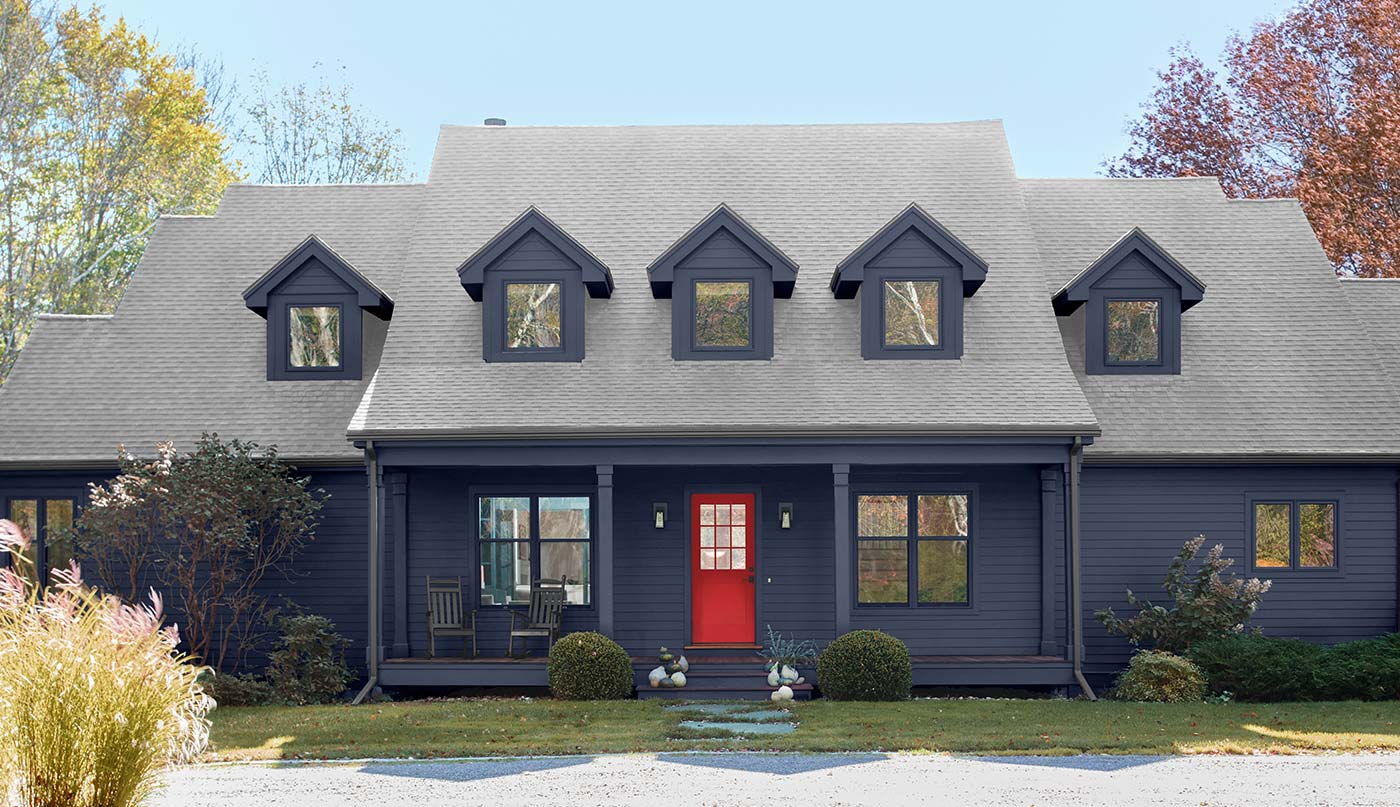 Blue House Siding With White Trim - Tons of Pictures & Ideas