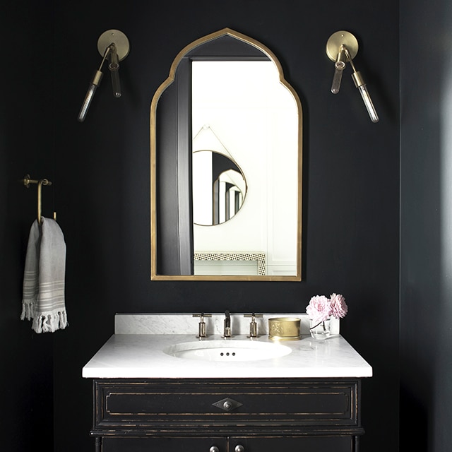 Rose dust by Benjamin Moore  Painting bathroom, Framed bathroom mirror,  Paint colors