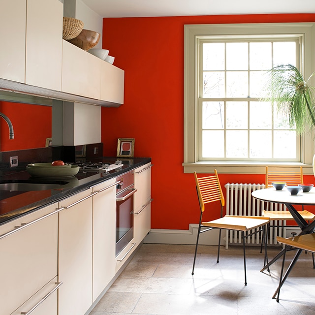 All-Red Kitchen Transformed With Paint