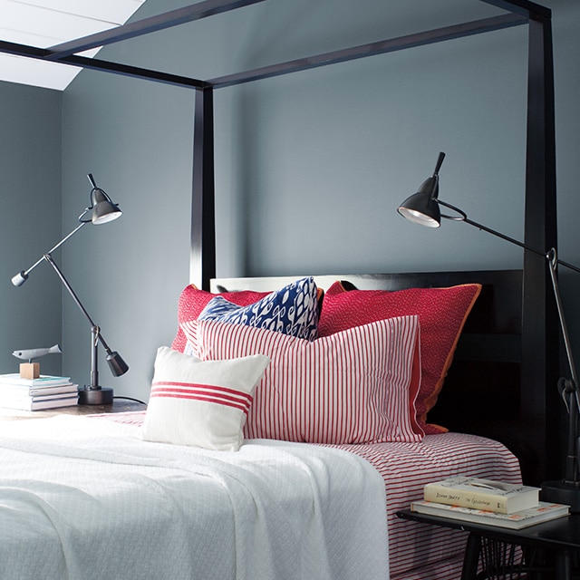 Choosing a Blue Gray Paint Color for Our Master Bedroom