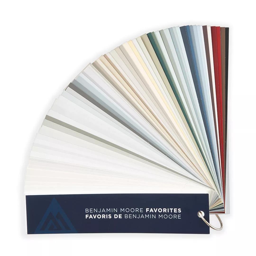 Muestrario abanico de los favoritos de Benjamin Moore