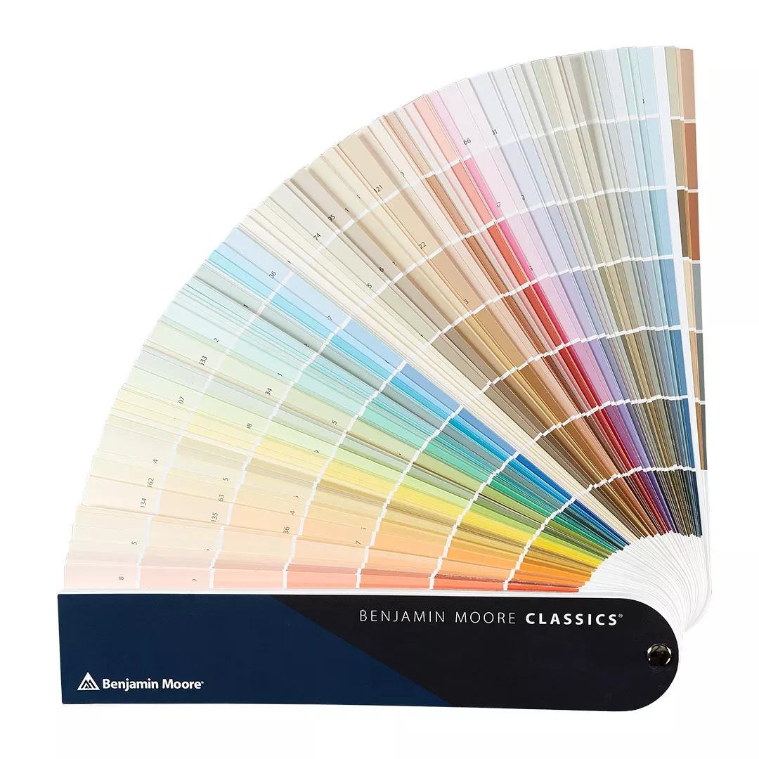 Muestrario abanico de los clásicos de Benjamin Moore