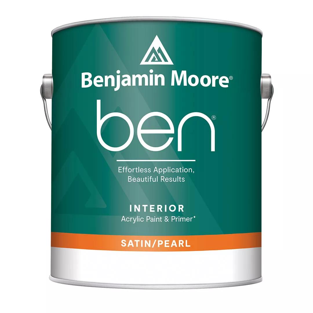 Recorte de lata de Ben® Pintura para interiores, satinado/perlado, 1 galón