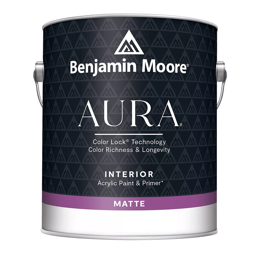 Aura® Pintura para interiores, mate, recorte de lata de 1 galón