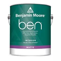 Ben® Pintura para interiores, mate, miniatura de 1 galón