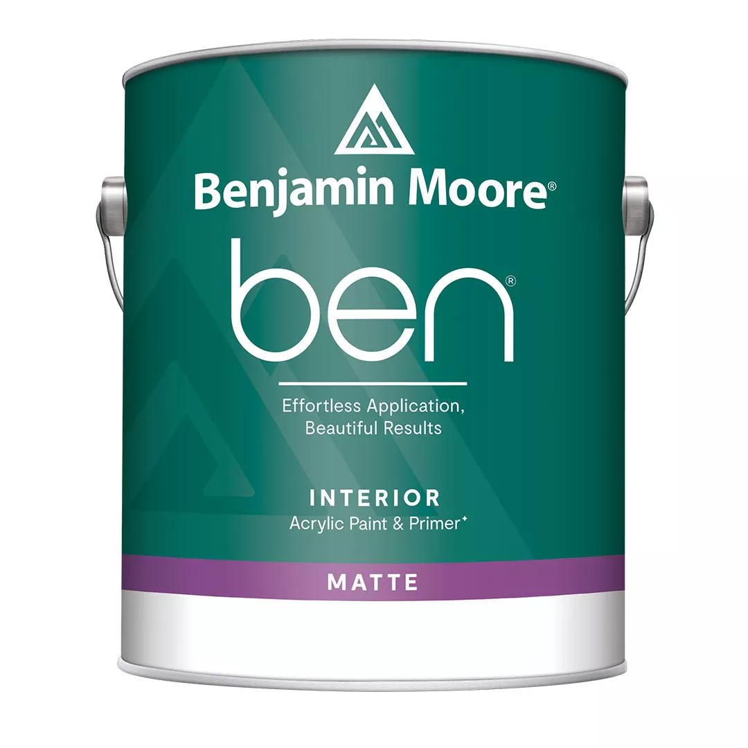 Recorte de lata de Ben® Pintura para interiores, mate, 1 galón