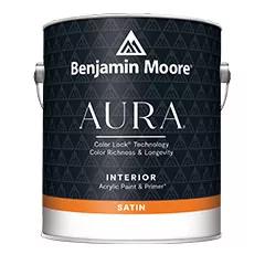 Aura® Pintura para interiores, satinado, miniatura de 1 galón